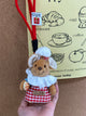 🧁 Mini Chef Mouse Plush Keychain – Cute Bakery-Inspired Toy Charm