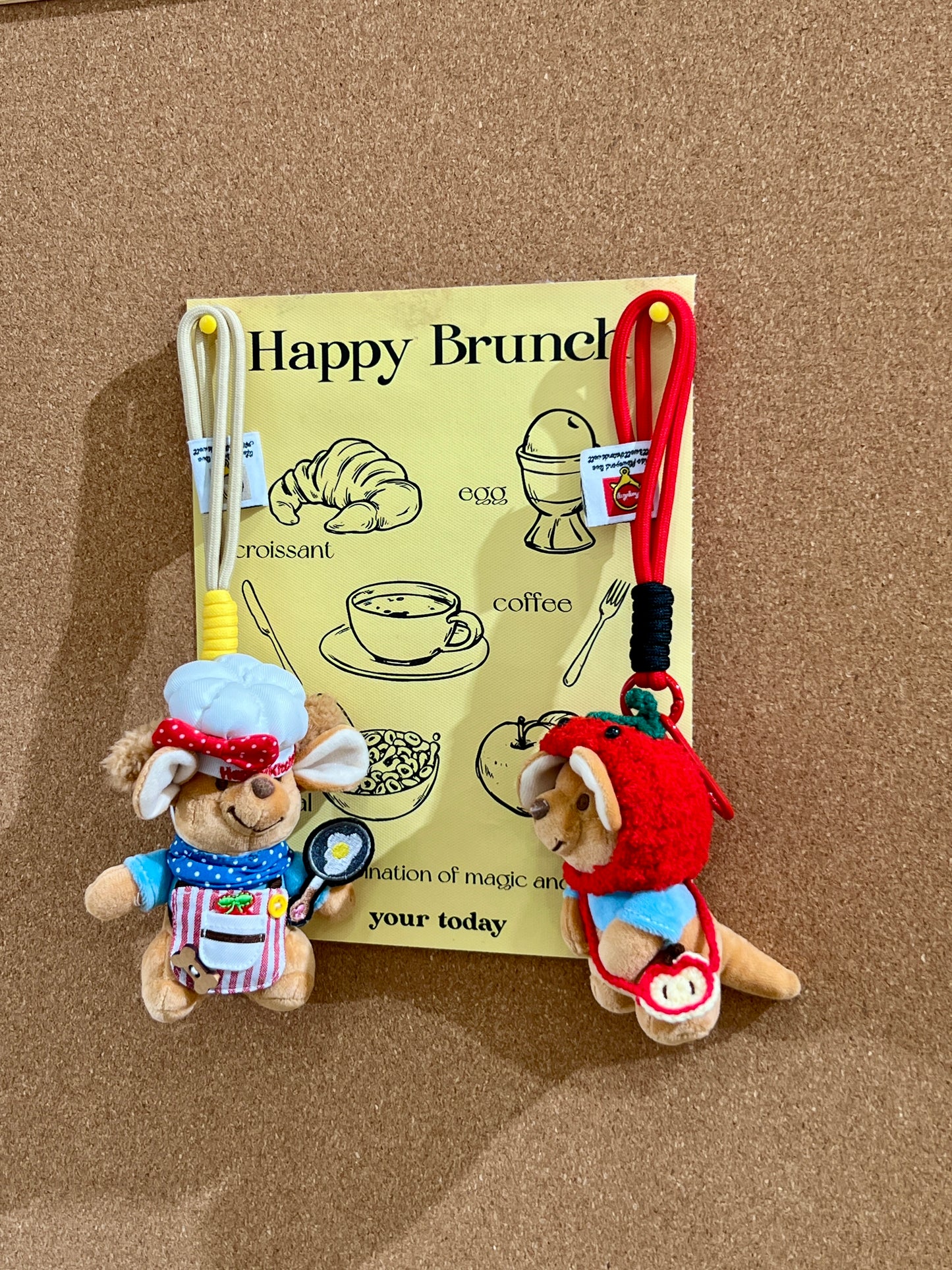 🧁 Mini Chef Mouse Plush Keychain – Cute Bakery-Inspired Toy Charm