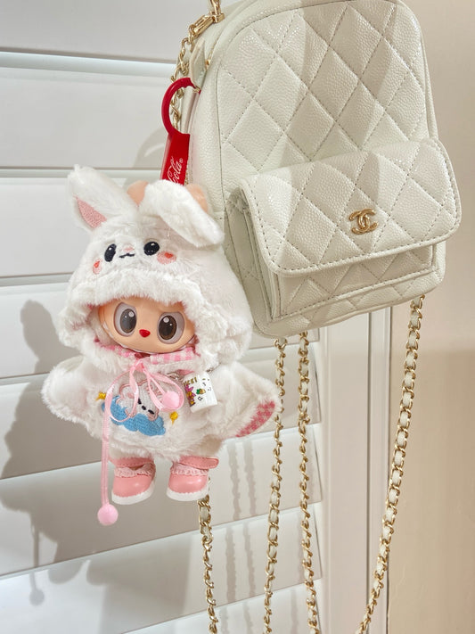 Labubu Clothes | Handmade Bunny Hoodie Winter Outfit – Limited Edition Doll Set