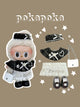 Labubu Clothes – Exclusive Black & White Tweed Dress Set (Chanel-Inspired, Handmade)