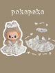 Labubu Clothes – Exclusive Pearl Princess Dress Set in White (Handmade Designer Edition)