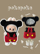 Labubu Clothes – Plush Mouse-Inspired Outfit Set in Red & Black (Handmade Cartoon Look)
