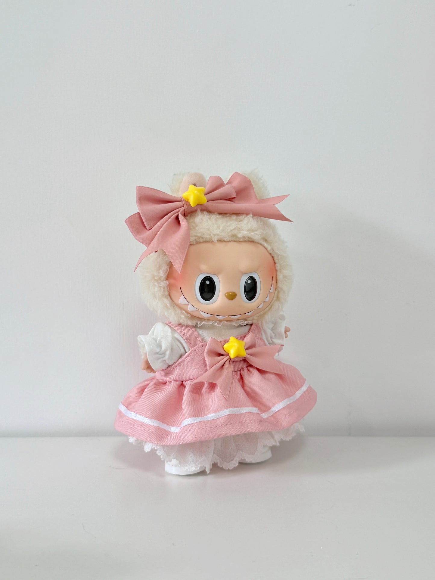 Labubu Clothes – Magical Star Princess Dress Set with Crown & Wand (Handmade Exclusive)